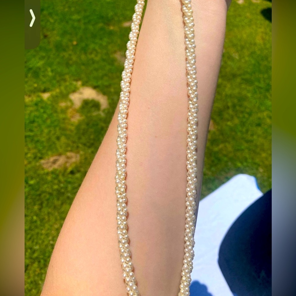 Marrella twisted pearl necace vintage